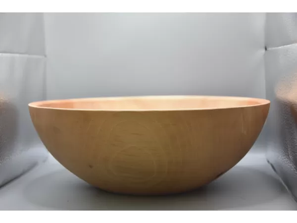Artisan Hand-Turned Sycamore Centerpiece Bowl
