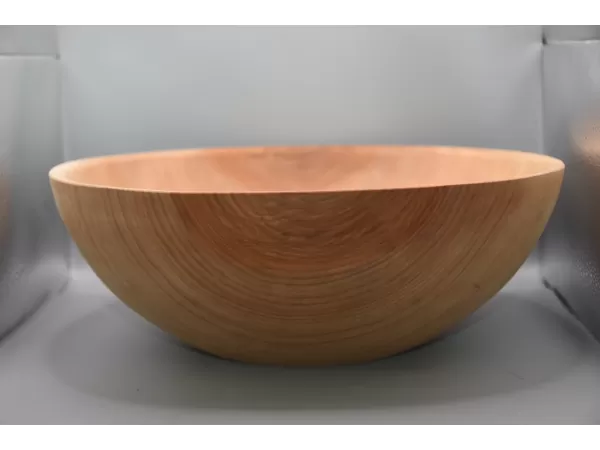 Artisan Hand-Turned Sycamore Centerpiece Bowl