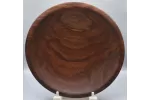 Artisan Hand-Turned Black Walnut Low-Profile Bowl