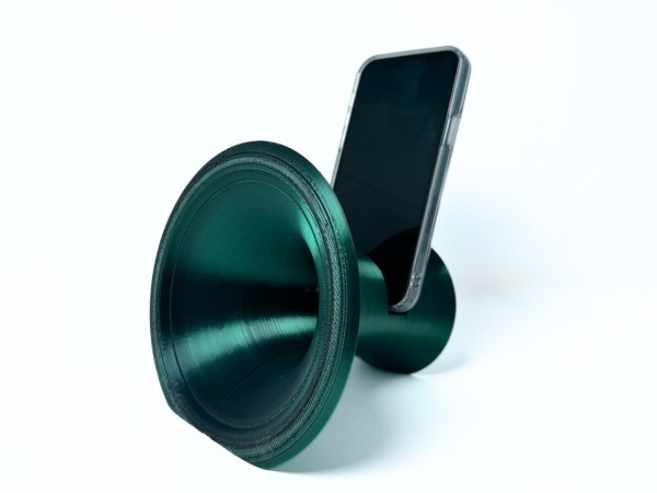 3D Printed Phone Amplifier Stand - Black-Green - Buy 2 or more and get FREE SHIPPING!