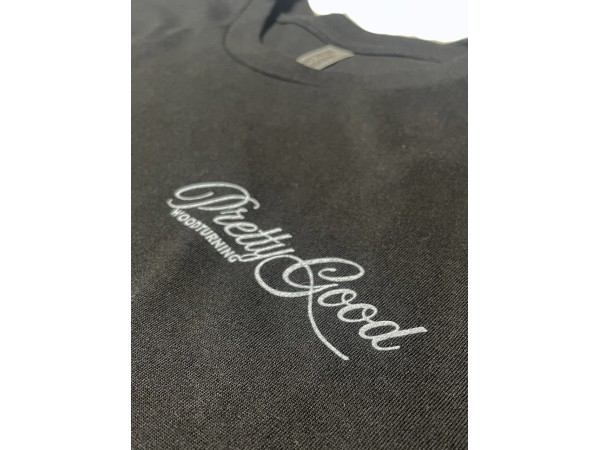 Pretty Good Woodturning Circle Logo T-Shirt - Black - Multiple Sizes Available Pretty Good Woodturning Circle Logo T-Shirt - Black - Multiple Sizes Available
