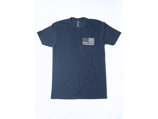 Pretty Good Woodturning 'Merica T-Shirt - Midnight Navy - Multiple Sizes Available Pretty Good Woodturning 'Merica T-Shirt - Midnight Navy - Multiple Sizes Available