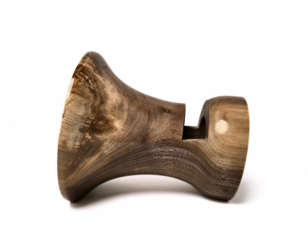 "Burl 4" Regular Sized Partial Burl Phone Amplifier Stand - Ships in 1-2 days