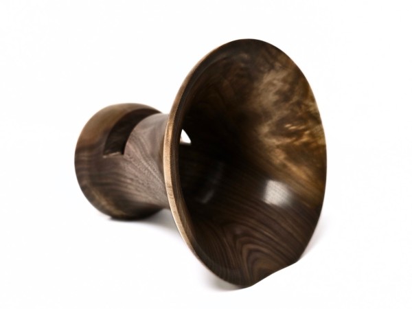 "Burl 4" Regular Sized Partial Burl Phone Amplifier Stand - Ships in 1-2 days