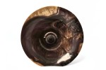 "Vivaldi" Mega Sized Partial Burl English Walnut Phone Amplifier Stand - Ships in 1-2 days