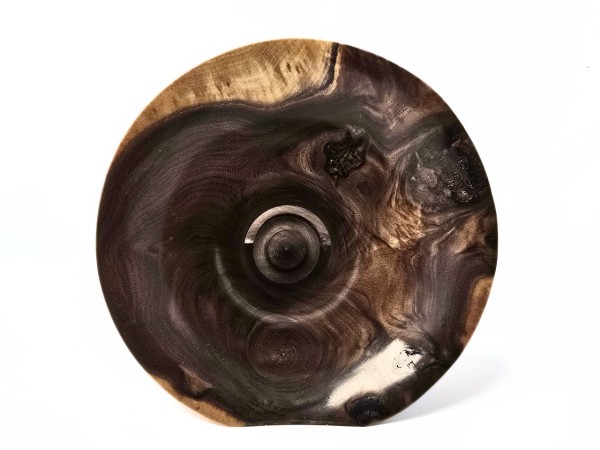 "Vivaldi" Mega Sized Partial Burl English Walnut Phone Amplifier Stand - Ships in 1-2 days