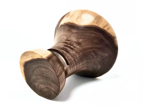 "Vivaldi" Mega Sized Partial Burl English Walnut Phone Amplifier Stand - Ships in 1-2 days