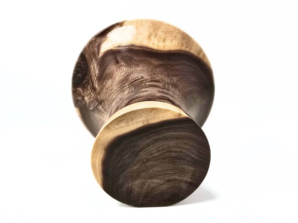 "Vivaldi" Mega Sized Partial Burl English Walnut Phone Amplifier Stand - Ships in 1-2 days