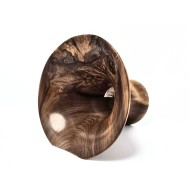 "Bach" Mega Sized Partial Burl Black Walnut Phone Amplifier Stand - Ships in 1-2 days