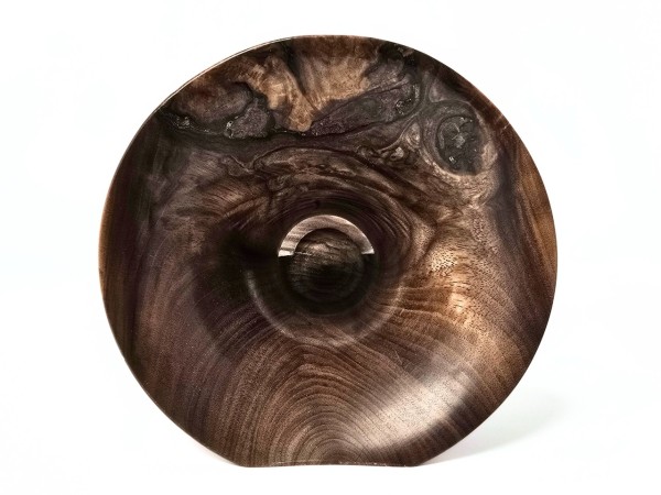 "Bach" Mega Sized Partial Burl Black Walnut Phone Amplifier Stand - Ships in 1-2 days
