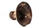 "Bach" Mega Sized Partial Burl Black Walnut Phone Amplifier Stand - Ships in 1-2 days