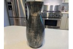 Ebonized Mystery Wood Vase signed by Artist - Handmade by Illinois Woodturner Shane Boland - 13" tall x 6" diameter - Tall Modern Vase Ebonized Mystery Wood Vase signed by Artist - Handmade by Illinois Woodturner Shane Boland - 13" tall x 6" diameter - Tall Modern Vase