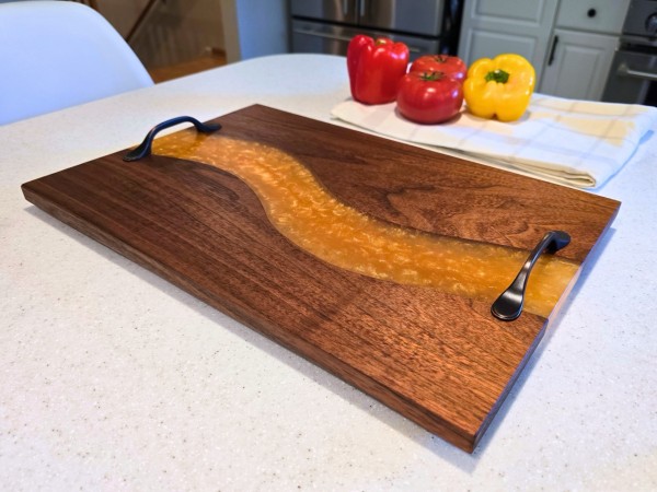 Walnut & Gold River Charcuterie Board - Ships in 1 to 2 Days Walnut & Gold River Charcuterie Board - Ships in 1 to 2 Days