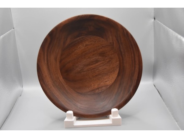 The "Knotty" Minimalist: Handcrafted Layered Walnut Bowl