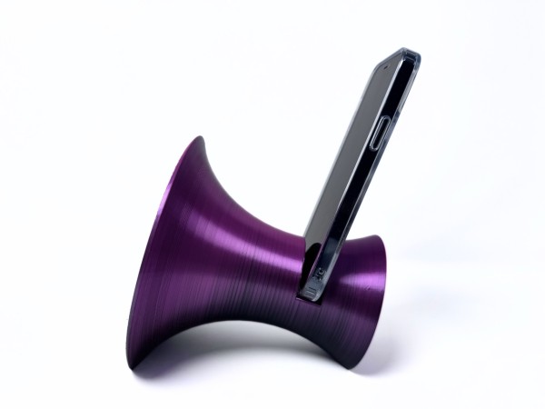3D Printed Phone Amplifier Stand - Black-Magenta - Buy 2 or more and get FREE SHIPPING!