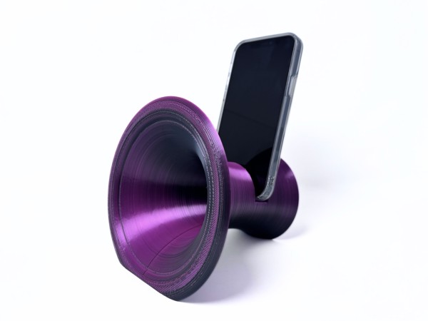 3D Printed Phone Amplifier Stand - Black-Magenta - Buy 2 or more and get FREE SHIPPING!