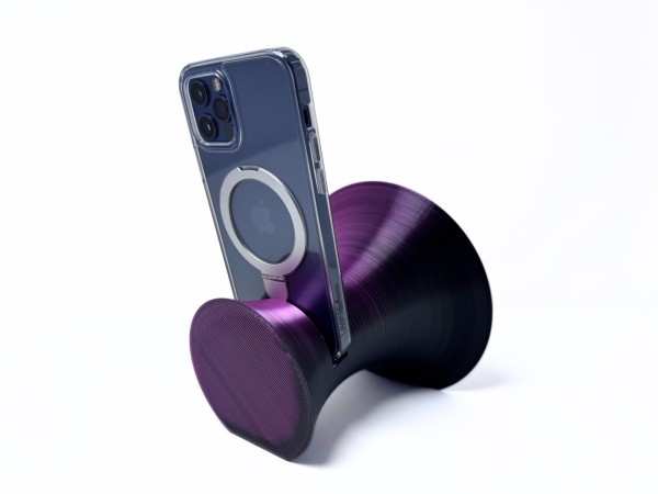 3D Printed Phone Amplifier Stand - Black-Magenta - Buy 2 or more and get FREE SHIPPING! 3D Printed Phone Amplifier Stand - Black-Magenta - Buy 2 or more and get FREE SHIPPING!
