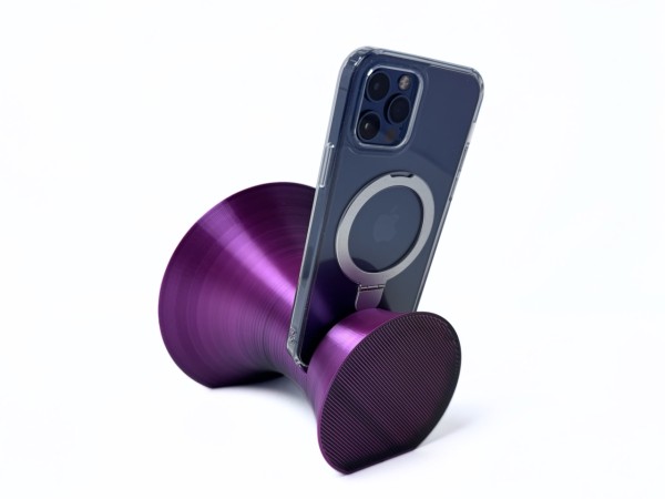 3D Printed Phone Amplifier Stand - Black-Magenta - Buy 2 or more and get FREE SHIPPING! 3D Printed Phone Amplifier Stand - Black-Magenta - Buy 2 or more and get FREE SHIPPING!