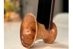 Mini Baby (Travel) Phone Amplifier Stand (Horn version) - Estimated shipping 4-6 weeks - Black Walnut by Pretty Good Woodturner Hand Crafted Passive Speaker Phone Amplifier Stand - Hand Made in USA Mini Baby (Travel) Phone Amplifier Stand (Horn version) - Estimated shipping 4-6 weeks - Black Walnut by Pretty Good Woodturner Hand Crafted Passive Speaker Phone Amplifier Stand - Hand Made in USA