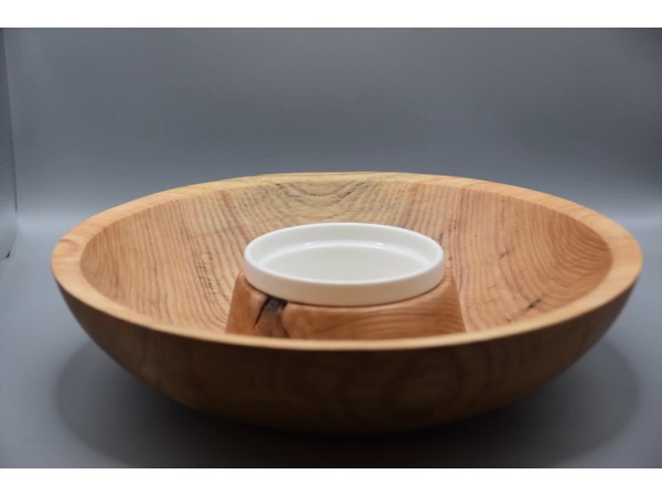 The "Morning Mist" Spalted Ash Chips & Dip Set