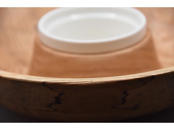 The "Morning Mist" Spalted Ash Chips & Dip Set