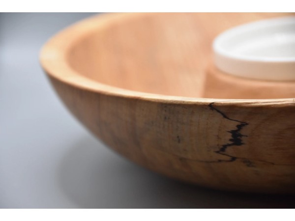 The "Morning Mist" Spalted Ash Chips & Dip Set