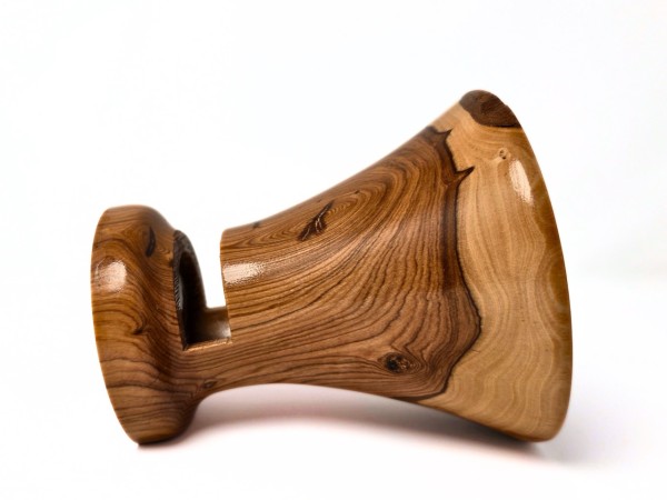 "Wild Olive No. 2" Regular Sized African Heirloom Collection Phone Amplifier Stand - Ships in 1-2 days