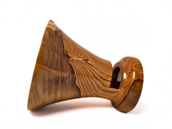 "Wild Olive No. 2" Regular Sized African Heirloom Collection Phone Amplifier Stand - Ships in 1-2 days "Wild Olive No. 2" Regular Sized African Heirloom Collection Phone Amplifier Stand - Ships in 1-2 days