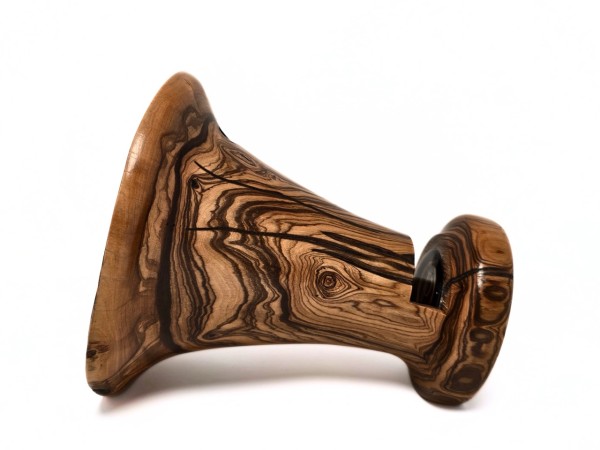 "Wild Olive No. 3" Regular Sized African Heirloom Collection Phone Amplifier Stand - Ships in 1-2 days