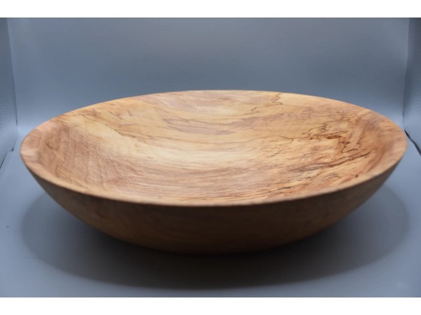 The "Painterly" Spalted Ash Low-Profile Bowl