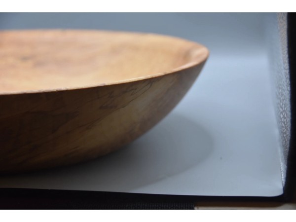 The "Painterly" Spalted Ash Low-Profile Bowl