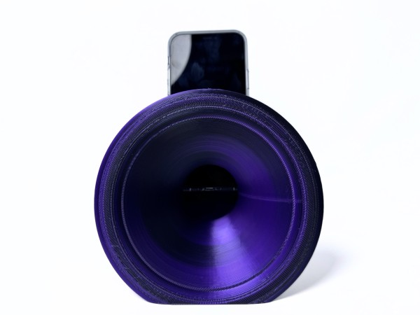 3D Printed Phone Amplifier Stand - Black-Purple - Buy 2 or more and get FREE SHIPPING! 3D Printed Phone Amplifier Stand - Black-Purple - Buy 2 or more and get FREE SHIPPING!