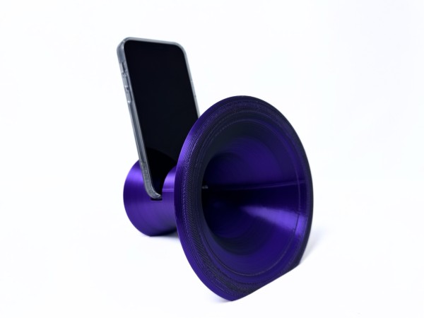 3D Printed Phone Amplifier Stand - Black-Purple - Buy 2 or more and get FREE SHIPPING! 3D Printed Phone Amplifier Stand - Black-Purple - Buy 2 or more and get FREE SHIPPING!
