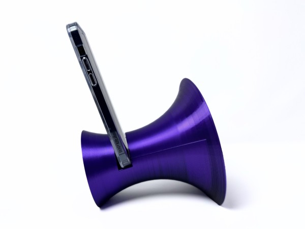 3D Printed Phone Amplifier Stand - Black-Purple - Buy 2 or more and get FREE SHIPPING! 3D Printed Phone Amplifier Stand - Black-Purple - Buy 2 or more and get FREE SHIPPING!
