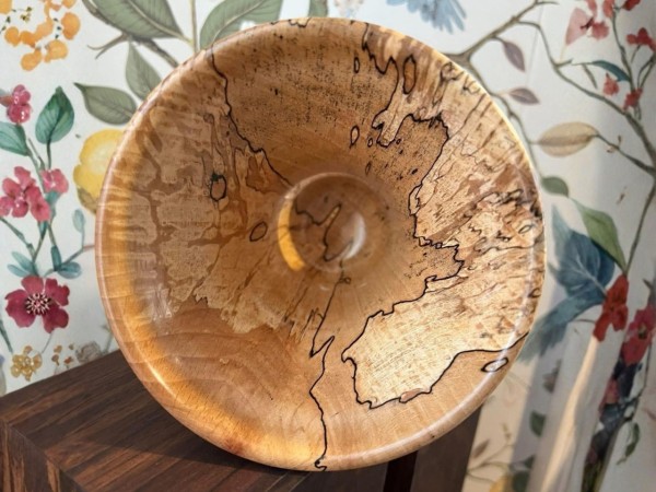 "Perseus" Regular Sized Spalted Maple Signature Series Phone Amplifier Stand - Ships in 1-2 days