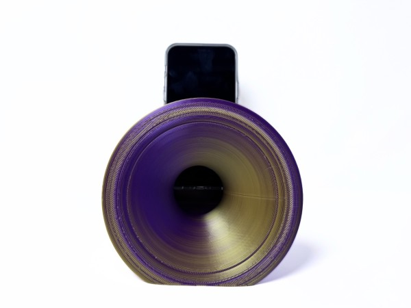 3D Printed Phone Amplifier Stand - Purple-Gold - Buy 2 or more and get FREE SHIPPING!