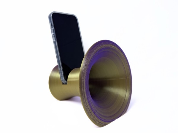 3D Printed Phone Amplifier Stand - Purple-Gold - Buy 2 or more and get FREE SHIPPING!