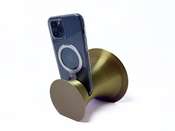 3D Printed Phone Amplifier Stand - Purple-Gold - Buy 2 or more and get FREE SHIPPING!