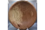 Hand-Turned Red Oak Statement Bowl