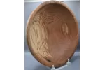 Hand-Turned Red Oak Statement Bowl