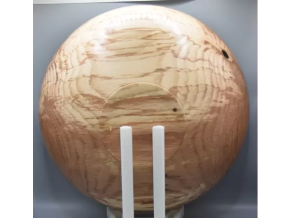 Hand-Turned Red Oak Statement Bowl