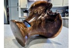 "The Wizard" - Oversized Black Walnut Phone Amplifier Stand with Natural Wizard-like Feature "The Wizard" - Oversized Black Walnut Phone Amplifier Stand with Natural Wizard-like Feature