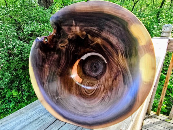 "The Wizard" - Oversized Black Walnut Phone Amplifier Stand with Natural Wizard-like Feature "The Wizard" - Oversized Black Walnut Phone Amplifier Stand with Natural Wizard-like Feature