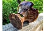 "The Wizard" - Oversized Black Walnut Phone Amplifier Stand with Natural Wizard-like Feature "The Wizard" - Oversized Black Walnut Phone Amplifier Stand with Natural Wizard-like Feature