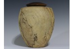 Spalted Maple with Walnut threaded lid Spalted Maple with Walnut threaded lid