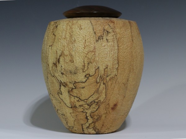 Spalted Maple with Walnut threaded lid
