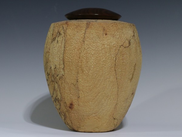 Spalted Maple with Walnut threaded lid Spalted Maple with Walnut threaded lid