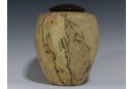 Spalted Maple with Walnut threaded lid Spalted Maple with Walnut threaded lid