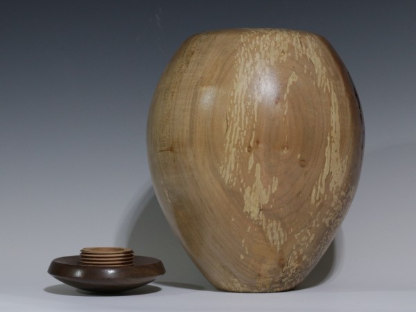 Silver Maple with Walnut threaded lid Silver Maple with Walnut threaded lid