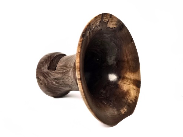 Veneer Quality Black Walnut Mega Sized Signature Series Phone Amplifier Stand - Ships in 1-2 days Veneer Quality Black Walnut Mega Sized Signature Series Phone Amplifier Stand - Ships in 1-2 days